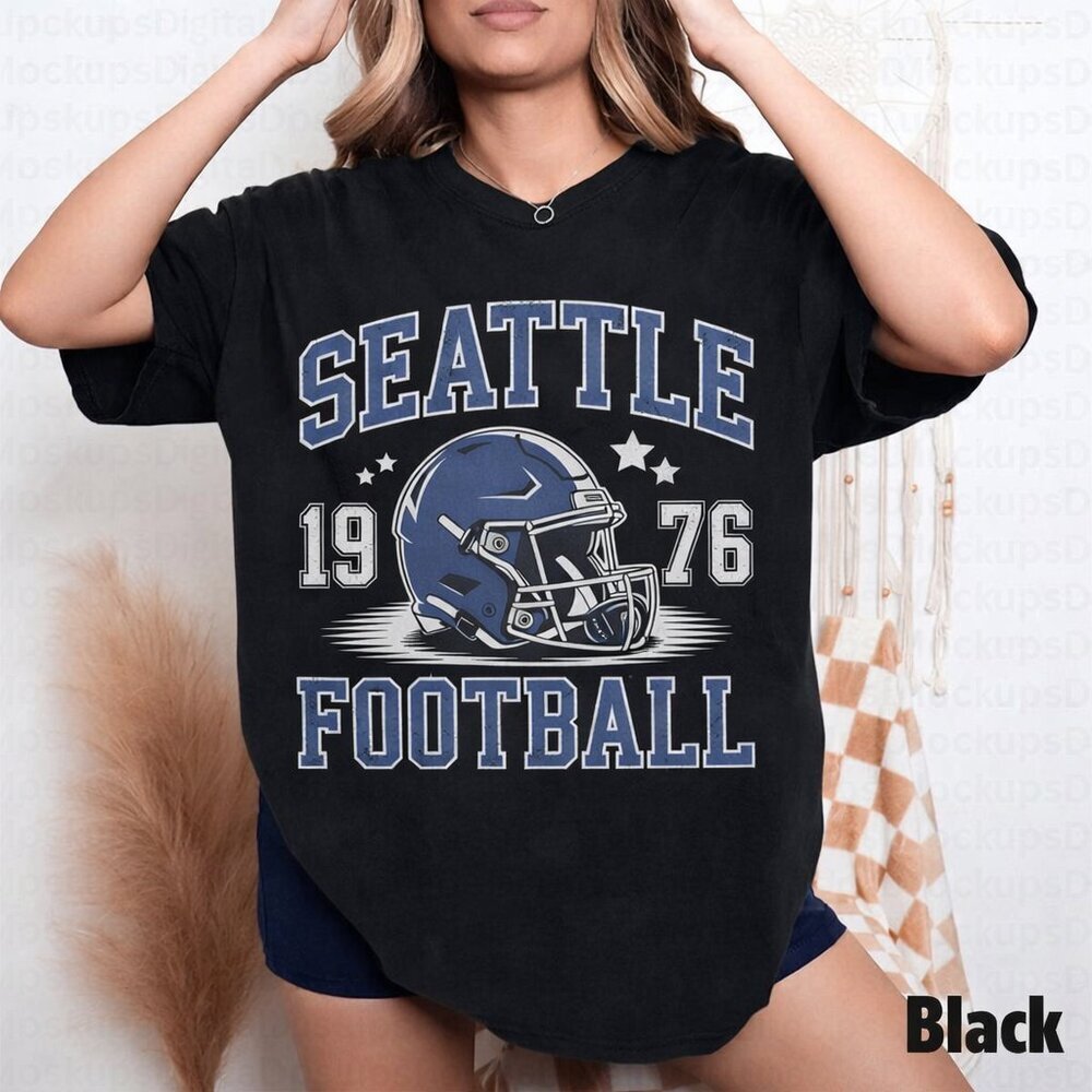 Seattle Football Vintage Style 90s Shirt 90
